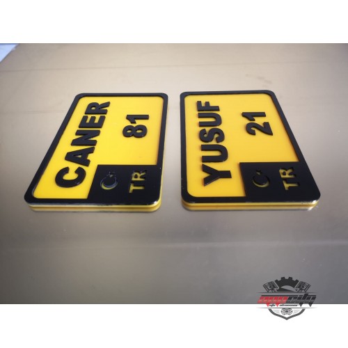 Appcity Bisiklet Dekor Plaka 12x18CM , Bisiklet Pleksi Plaka